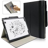 Remarkable 2 10.3 inch Digital Paper Case (2020 Released), Slim Lightweight Book Folios Cover for Tablet 10.3 inch with Pen Holder/Hand Strap/Elastic Strap/Multi-Viewing Angles (Black)