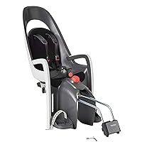 Hamax Caress Rear Child Bike Seat - Frame Mount, Ultra-Shock Absorbing, Adjustable to Fit Kids (Baby Through Toddler) 9 mo - 48.5 lb.