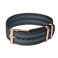 Clockwork Synergy- Single Pass NATO with Bronze King Buckle - Replacement Watch Bands for Men and Women
