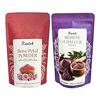 Brazilian Purple Clay Rose Petal Powder Combo