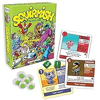 Gamewright Squirmish - The Card Game of Brawling Beasties Multi-colored, 5