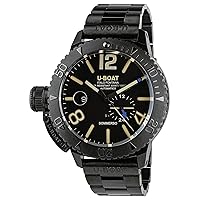 U-Boat Men's Analog Quartz Watch with Stainless Steel Strap mid-39782, Black/White, Modern