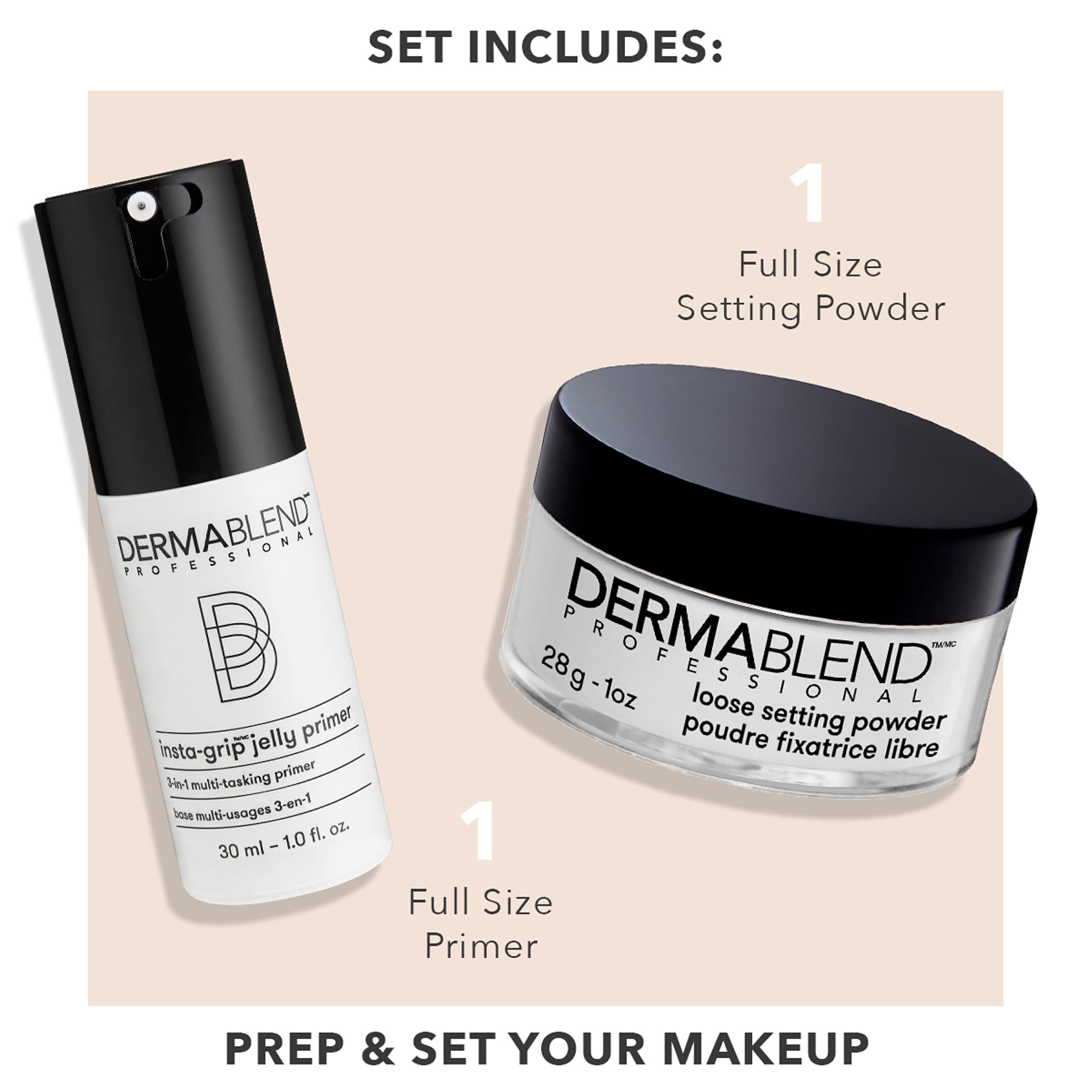 Dermablend Loose Setting Powder, Face Powder Makeup & Finishing Powder for Light, Medium & Tan Skin Tones