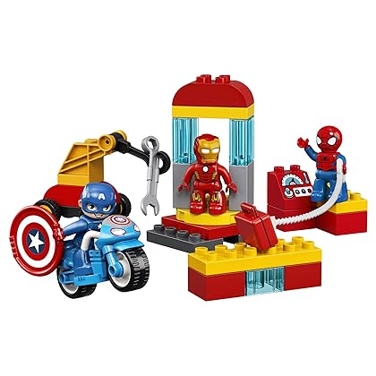 LEGO DUPLO Super Heroes Lab 10921 Marvel Avengers Superheroes Construction Toy and Educational Playset for Toddlers (29 Pieces)
