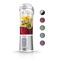 Ninja BC151WH Blast Portable Blender, Cordless, 18oz. Vessel, Personal Blender-for Shakes & Smoothies, BPA Free, Leakproof-Lid & Sip Spout, USB-C Rechargeable, Dishwasher Safe Parts, White