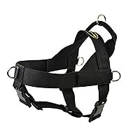 Dean & Tyler D&T UNIVERSAL BK-S DT Universal No Pull Dog Harness with Adjustable Straps, Small, Fits Girth, 61cm to 69cm, Black