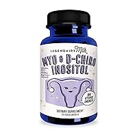 Legendairy Milk Pure Inositol Supplement - Myo -Inositol and D-Chiro Inositol Capsules - Ideal 40:1 Ratio - Ovarian & Fertility Support for Women - 30 Day Supply
