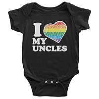 Threadrock Baby I Love My Uncles Infant Bodysuit