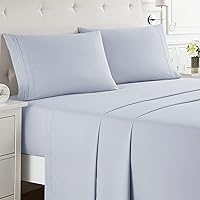 Nestl King Size Sheets Set - 4 Piece King Sheets, Deep Pocket, Hotel Luxury, Extra Soft, Breathable and Cooling, Ice Blue King Bed Sheets