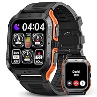 AMAZTIM Smart Watch, 60 Days Extra-Long Battery, 50M Waterproof, Rugged Military Bluetooth Call(Answer/Dial Calls),1.85