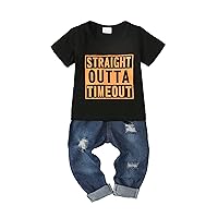 XUANHAO Baby Boy Clothes Infant Toddler Boy Outfits 12 18 24 Months 2T 3T 4T Denim Jeans Boys Clothing Pants Set 12M-5T