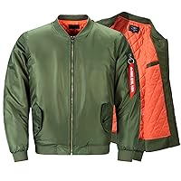 Men's Varsity Jackets Plus Size Bomber Jacket Stand Collar Zip Up Diamond Quilted Jacket Winter Windbreaker Coat