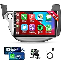 2G+64G Android Car Stereo for Honda Fit 2008-2013 with Wireless Apple Carplay Android Auto, 10.1
