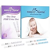 Easy@Home 50 Ovulation Test Strips & 10 FSH Menopause Test