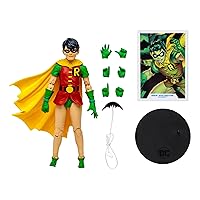 McFarlane Toys, 7-Inch DC Rebirth Robin Dick Grayson Gold Label Action Figure with 22 Moving Parts, Collectible DC Multiverse Movie Figure with Stand Base Unique Collectible Character Card – Ages 12+