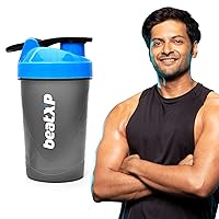 Shaker Bottle for Protein Shake, Compact Gym Plastic Shaker BPA Free Material Sipper Bottle 100% Leak Proof (400 ML)