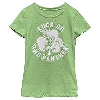 Marvel Girl's Lucky Black Panther T-Shirt