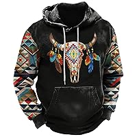 Mens Graphic Hoodies Fashion Long Sleeve Hooded Sweatshirts Pullover 2023 Trendy Bearskin Tactical Hoodies for Men