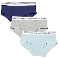 Calvin Klein Girls' Hipster Panty Underwear, Multipack