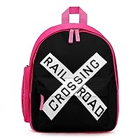 Railroad Crossing Unisex Backpack Lightweight Laptop Shoulder Bag Causal Daypack Outdoor Bags