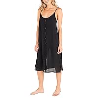 Hurley Women's Standard Button Front Midi Coverup
