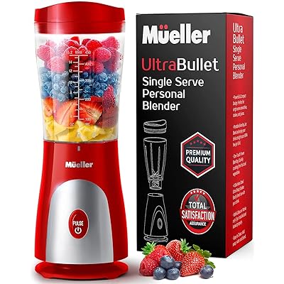 Mueller Ultra Bullet Personal Blender for Shakes and Smoothies with 15 Oz  Travel