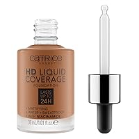 Catrice | HD Liquid Coverage Foundation | High & Natural Coverage | Vegan & Cruelty Free (085 | Chestnut Beige)