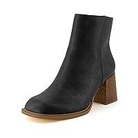 CUSHIONAIRE Women's Dante block heel dress boot +Memory Foam, Wide Widths Available