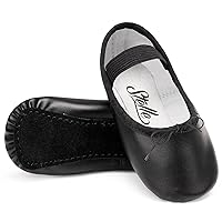 Stelle Ballet Shoes for Girls Toddler Dance Slippers PU Leather Boys Ballerina Shoes for Toddler/Little Kid/Big Kid/Women