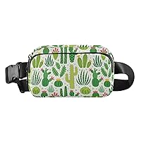 Cactus Fanny Pack for Women Men Belt Bag Crossbody Waist Pouch Waterproof Everywhere Purse Fashion Sling Bag for Running Hiking Workout Travel