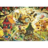 Ravensburger Dean Macadam Look Out Little Pigs! 1000 Piece Jigsaw Puzzle for Adults - 12001004 - Handcrafted Tooling, Made in Germany, Every Piece Fits Together Perfectly