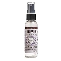 MRS. MEYER'S CLEAN DAY Antibacterial Hand Sanitizer Spray, Travel Size, Removes 99.9% of Bacteria, Lavender Scent, 2 oz