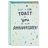Hallmark Anniversary Card for Husband, Wife, Boyfriend, Girlfriend (Toast to You)
