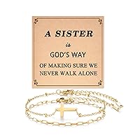 Tarsus Gold/Silver Cross Bracelet for Women, Christian Gifts for Women, Adjustable Stainless Steel Dainty Bracelet, Easter, Christmas, Birthday