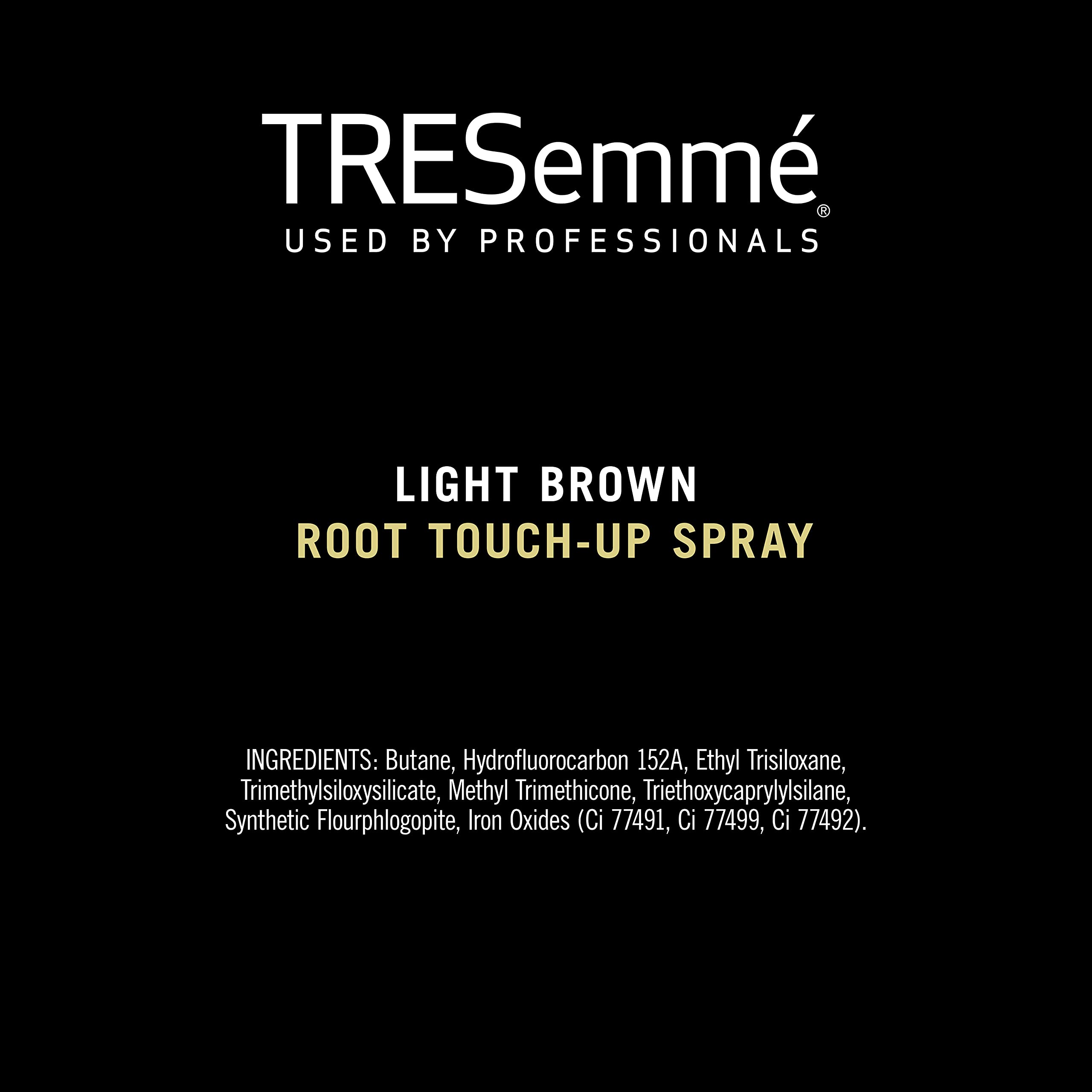 TRESemmé Root Touch-Up, Light Brown Hair Temporary Hair Color, Ammonia-free, Peroxide-free Root Cover Up Spray 2.5 oz