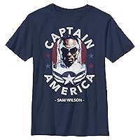 Fifth Sun Marvel Likeness The Falcon and The Winter Soldier Caps Inspiration Boy's Premium Solid Crew Tee