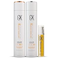 Global Keratin GK Hair Moisturizing Shampoo & Conditioner 300ml - Serum 10ml