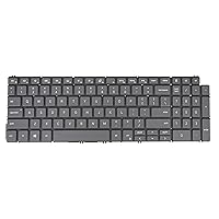 US English Layout- Laptop Keyboard for Dell Inspiron 7500 2in1, 7506 2in1, 7590 2in1, 7591 2in1, 7706 2in1, 00WNM6 0WNM6 01FRFK 1FRFK, Backlit, Gray Black, No Frame