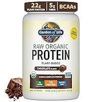 Vegan Protein Powder - 22g Raw Plant Protein, BCAAs, Probiotics & Digestive Enzymes - Gluten-Free, Non-GMO, Lactose Free - 1.5 LB