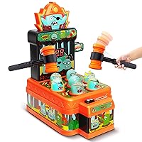 Arcade Game Toys for 3 Year Old, Whack Game Mole, Mini Electronic Interactive Hammering & Pounding Toys, Gift Idea for Toddler Kids Boys Girls Ages 3 4 5 6 7 8+, Cartoon Zombie Style Fun Halloween Toy