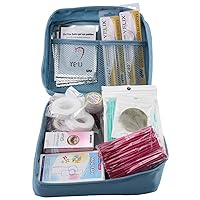 Eyelash Extensions and Tools Kit Set - Professional Makeup Tools Set for Lashes Grafting 13 Kinds Eyelash Accessories Tweezers Glue and Storage Bag By Yelix