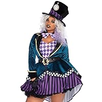 womens Delightful Mad Hatter Halloween Costume