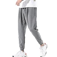 Andongnywell Mens Hip Hop Premium Slim Fit Track Pants Mans with Pockets Trousers Harlan Sport Slacks