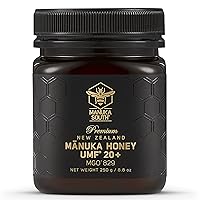 Manuka Honey New Zealand - Raw Manuka Honey UMF 20+ Certified (MGO 829+) - Natural, Non-GMO Manuka Honey from Manuka South - 250g/8.8oz