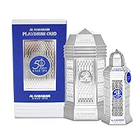Al Haramain 50 Years Platinum Oud for Unisex Eau de Parfum Spray, 3.4 Ounce Limited Edition
