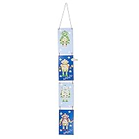 Kids Blue Robot Design Growth Chart Height Chart Ideal for Boys Nursery or Bedroom