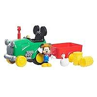 JP Mickey & Minnie JPL38734 Mickey Mouse Barnyard Fun Tractor, Multi Colour