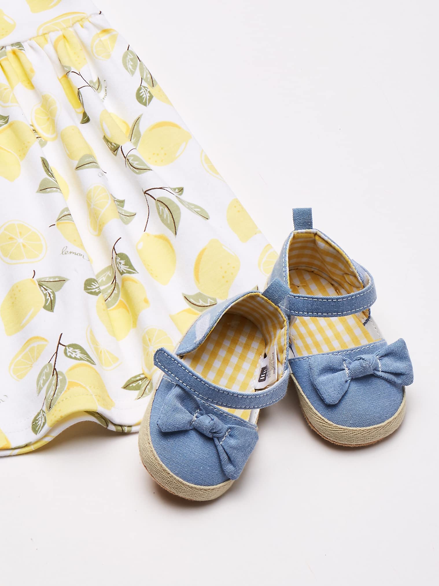Hudson Baby Baby Girls' Cotton Dress, Cardigan and Shoe Set