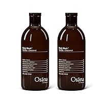 Body Wash to Hydrate, Refresh and Reinvigorate Skin, Enhanced Fruit Extract & Natural Ingredients, Vanilla & Coconut Scented, 15oz Dual Pack