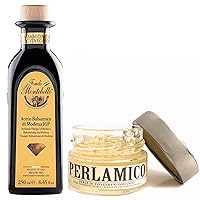 Tasting Combo - Aged Balsamic Vinegar of Modena and Balsamic Pearls with White Condiment, Imported from Italy, IGP-Certified Balsamic Vinegar from Italy